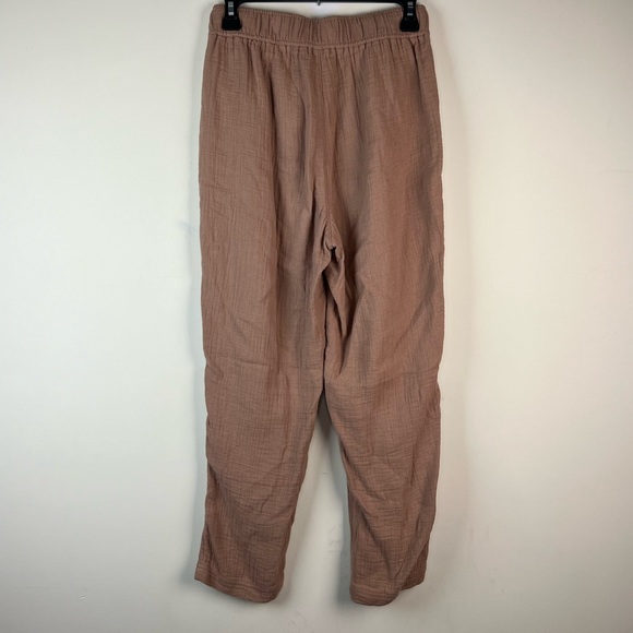 Madewell Linen Blend Tan Pull On Pants, XS - Picture 5 of 9